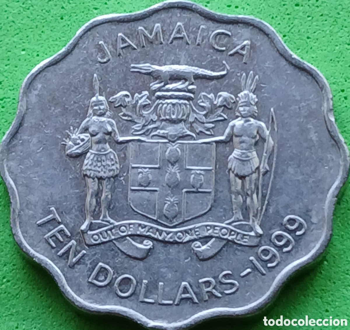 Monedas antiguas de Am&eacute;rica: Jamaica 10 d&oacute;lares 1999 km#181