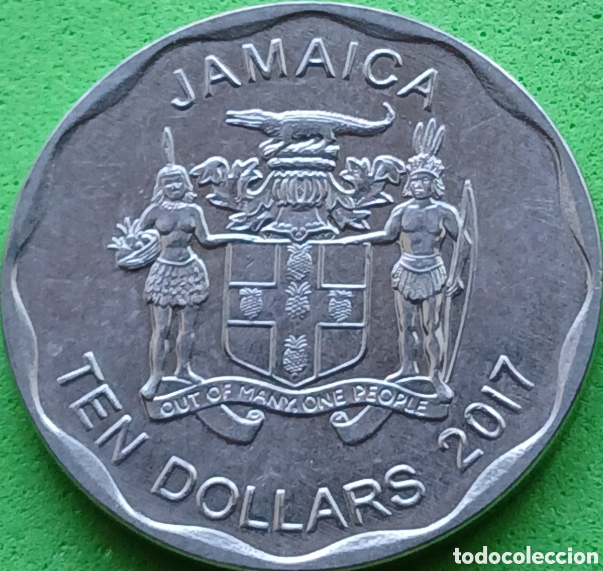 Monedas antiguas de Am&eacute;rica: Jamaica 10 d&oacute;lares 2017 km#190
