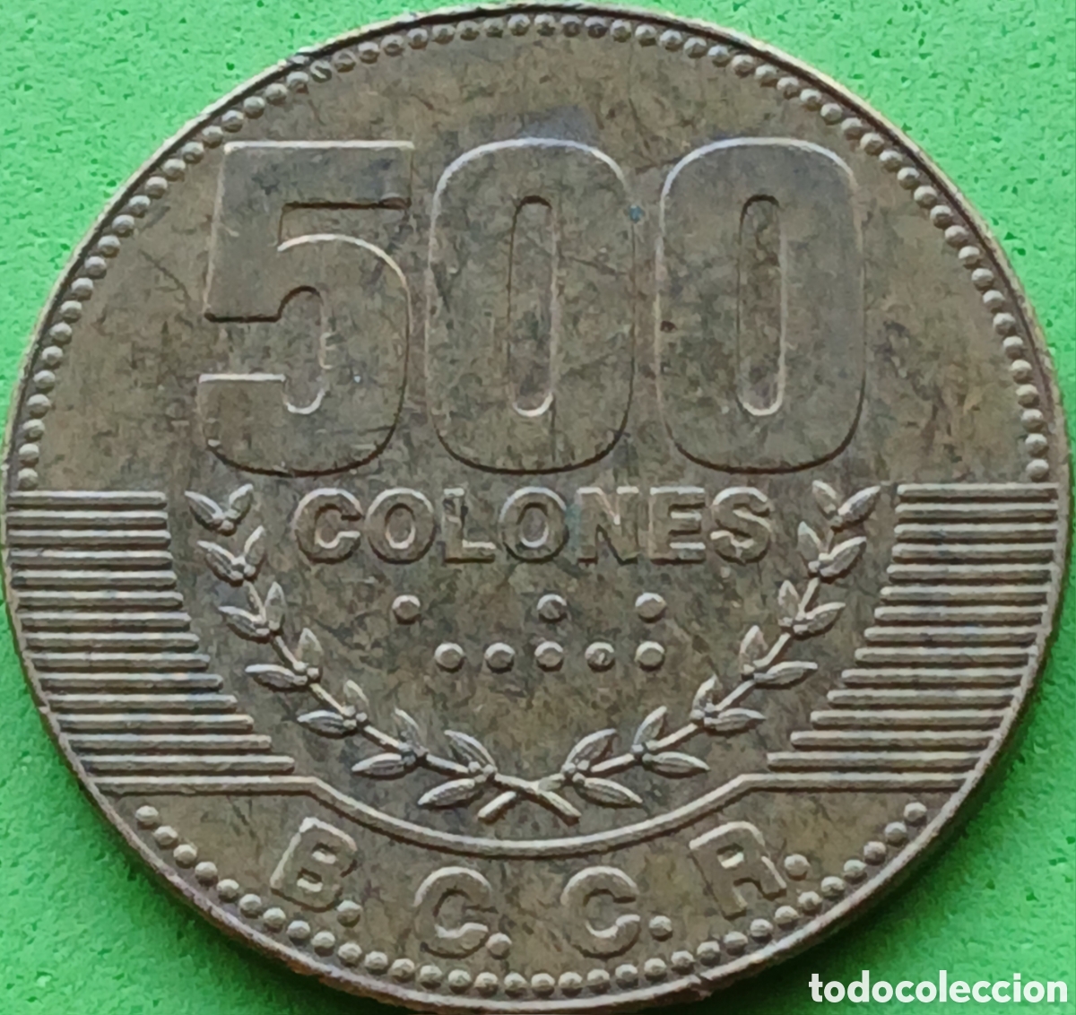 Monedas antiguas de Am&eacute;rica: Costa Rica 500 colones 2015 km#239.1a poco com&uacute;n