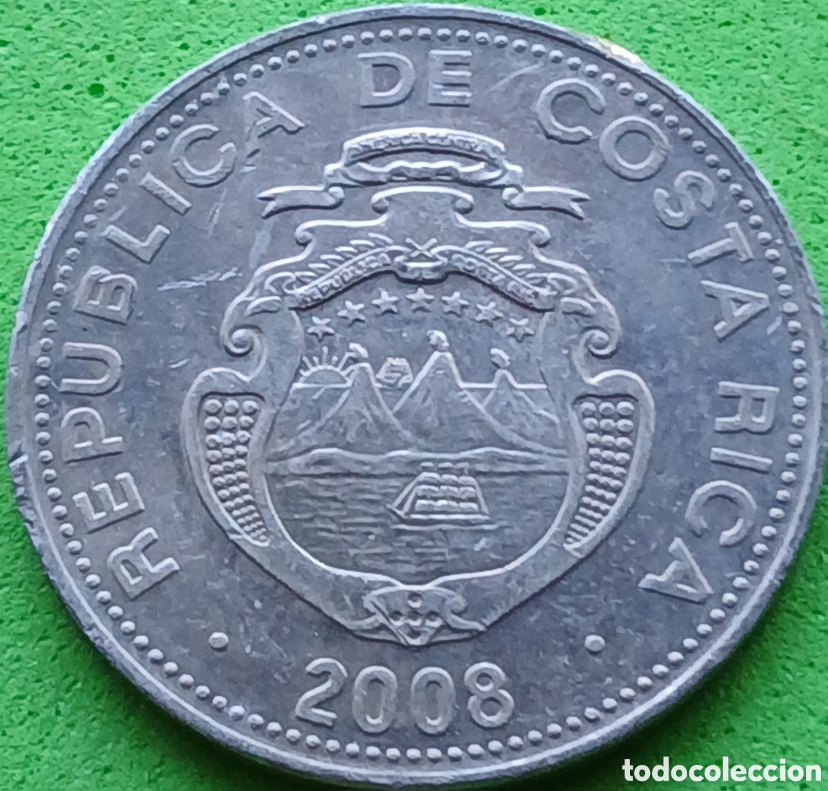 Monedas antiguas de Am&eacute;rica: Costa Rica 5 colones 2008 km#227b