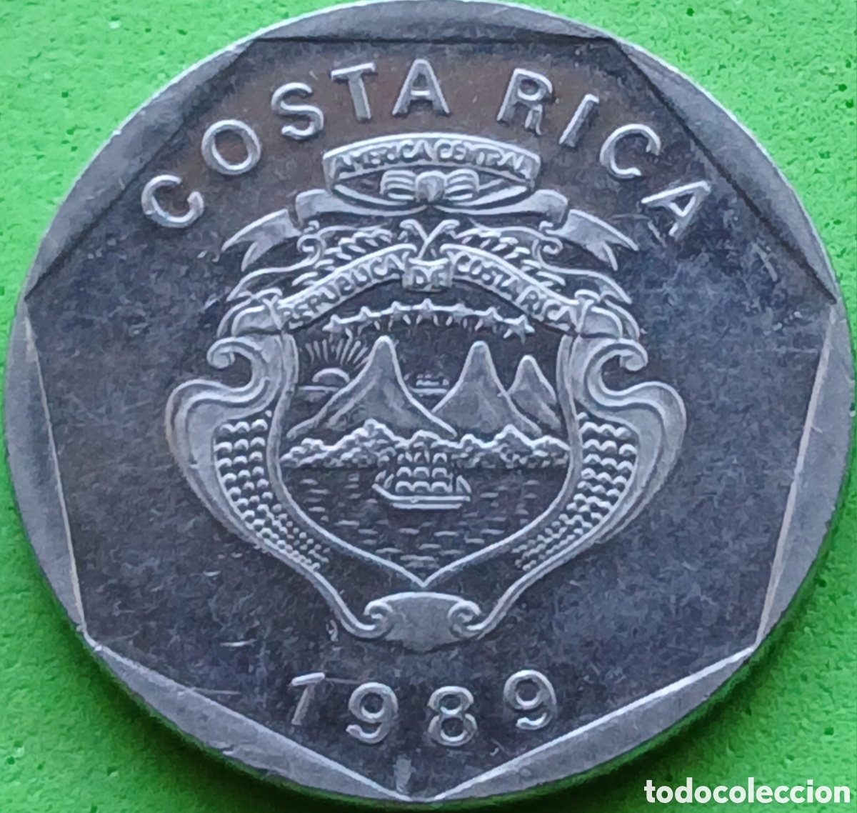 Monedas antiguas de Am&eacute;rica: Costa Rica 5 colones 1989 km#214.1