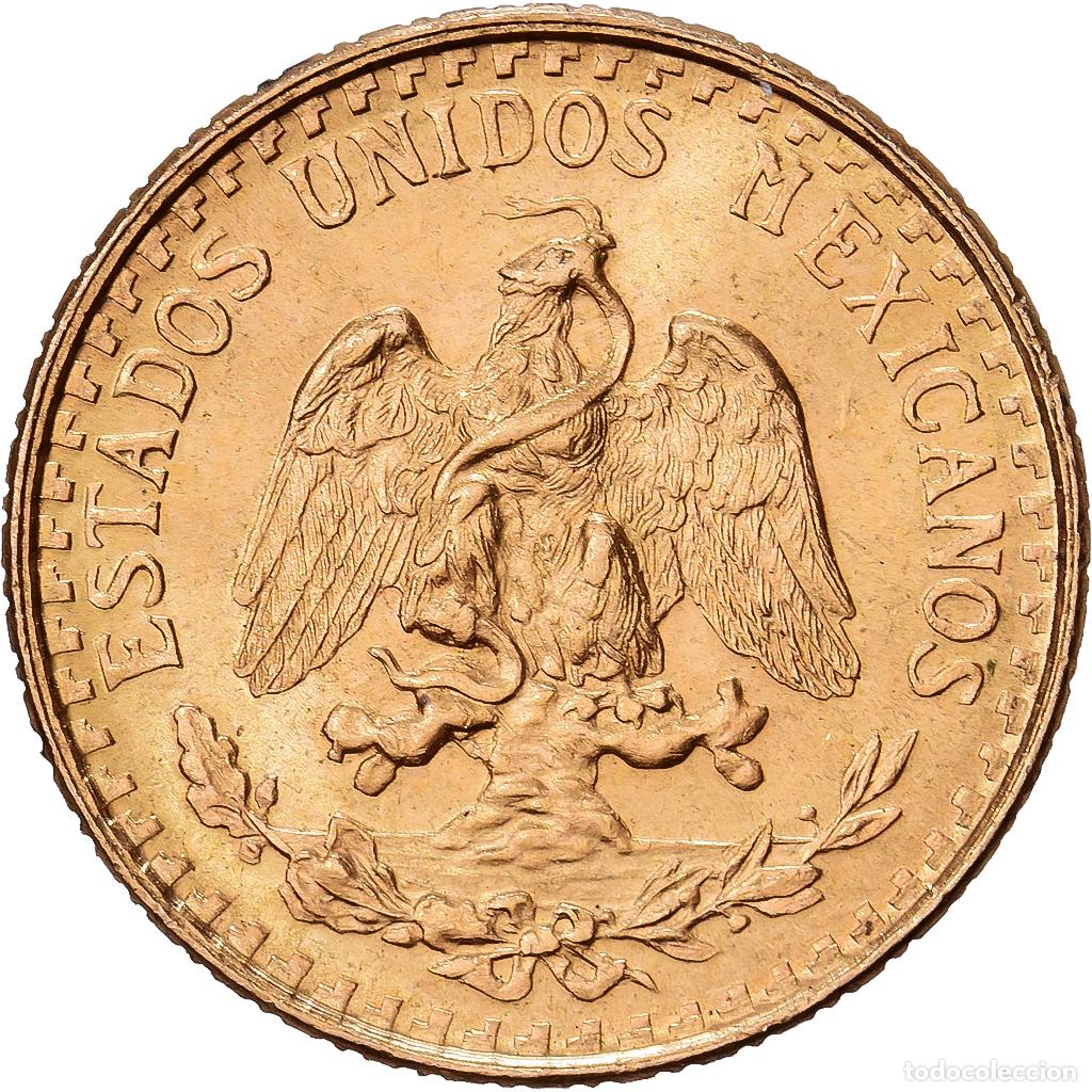 Monedas antiguas de Am&eacute;rica: [#1551256] M&eacute;xico, 2 Pesos, 1945, Mexico City, Oro, EBC, KM:461