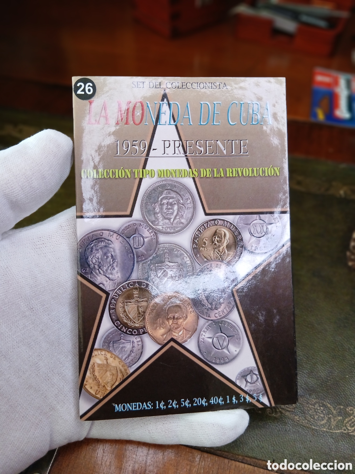 Monedas antiguas de Am&eacute;rica: CUBA,Libro de monedas periodo Revoluci&oacute;n