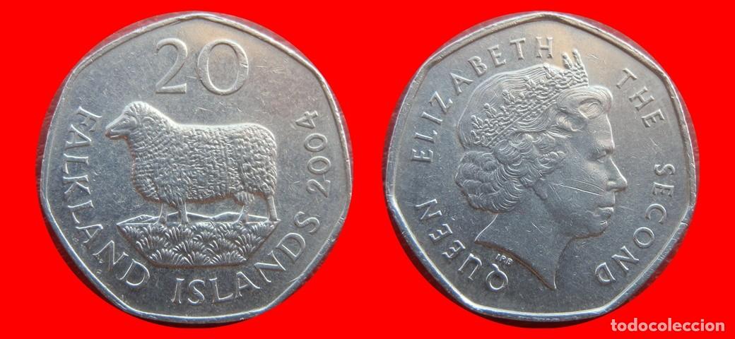 Monedas antiguas de Am&eacute;rica: 20 PENIQUES PENCE 2004 ISLAS MALVINAS FALKLAND-151353