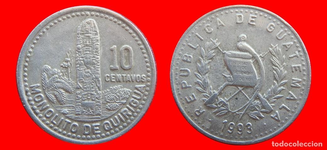 Monedas antiguas de Am&eacute;rica: 10 CENTAVOS 1993 GUATEMALA-151357