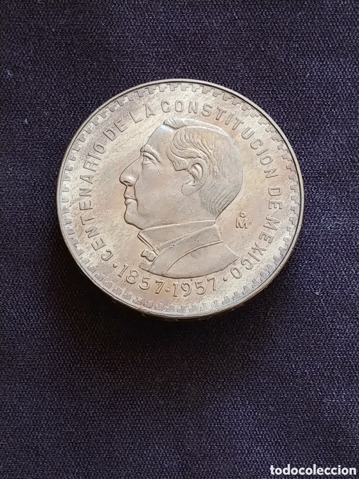 Monedas antiguas de Am&eacute;rica: M&eacute;xico, &rdquo;Centenario de la Constituci&oacute;n&rdquo;, Un Peso 1957, S/C-