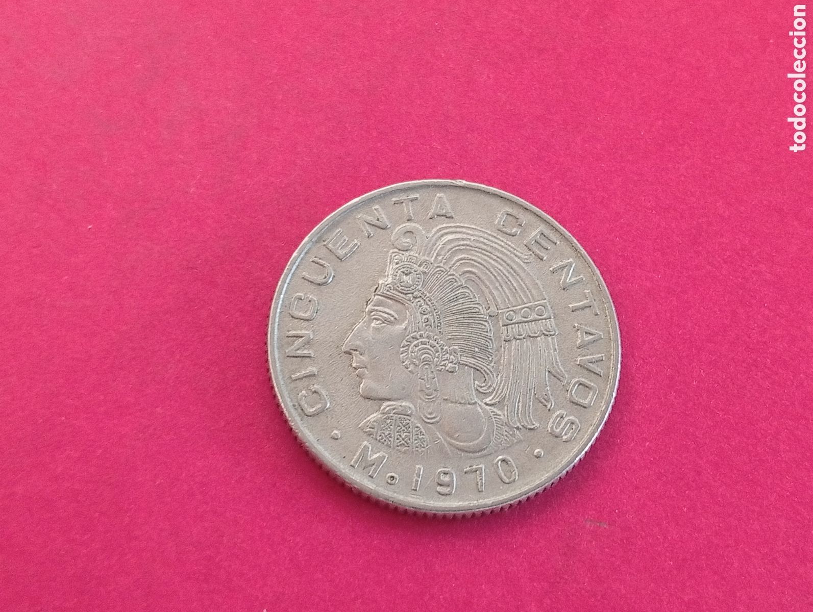Monedas antiguas de Am&eacute;rica: 50 centavos de M&eacute;xico 1970