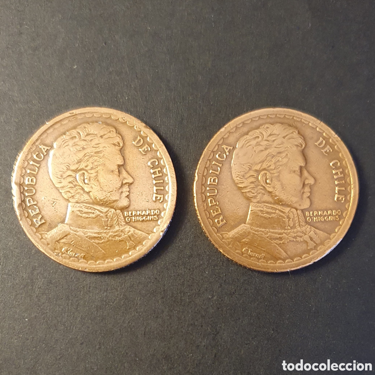 Alte M&uuml;nzen aus Amerika: CHILE 2 PESOS 1950, 1951
