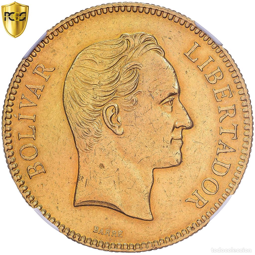 Monedas antiguas de Am&eacute;rica: [#1545735] Venezuela, 100 Bolivares, 1889, Caracas, Oro, NGC, AU55, KM:Y34