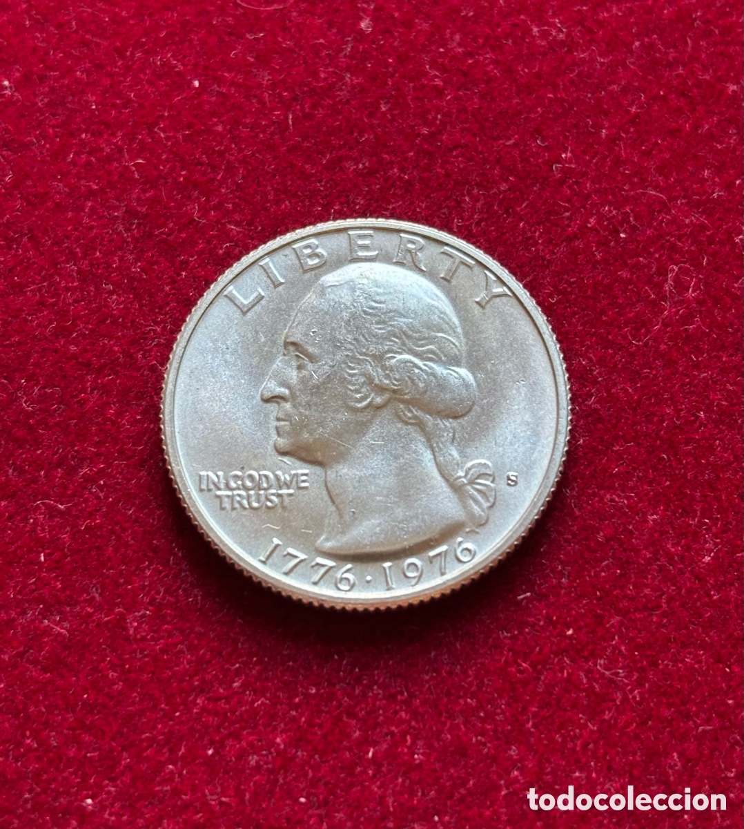 Monedas antiguas de Am&eacute;rica: 1/4 D&Oacute;LAR DE PLATA BICENTENARIO 1976