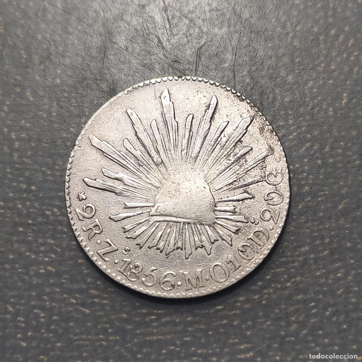 Monedas antiguas de Am&eacute;rica: MEXICO 2 REALES 1856 MBC PLATA