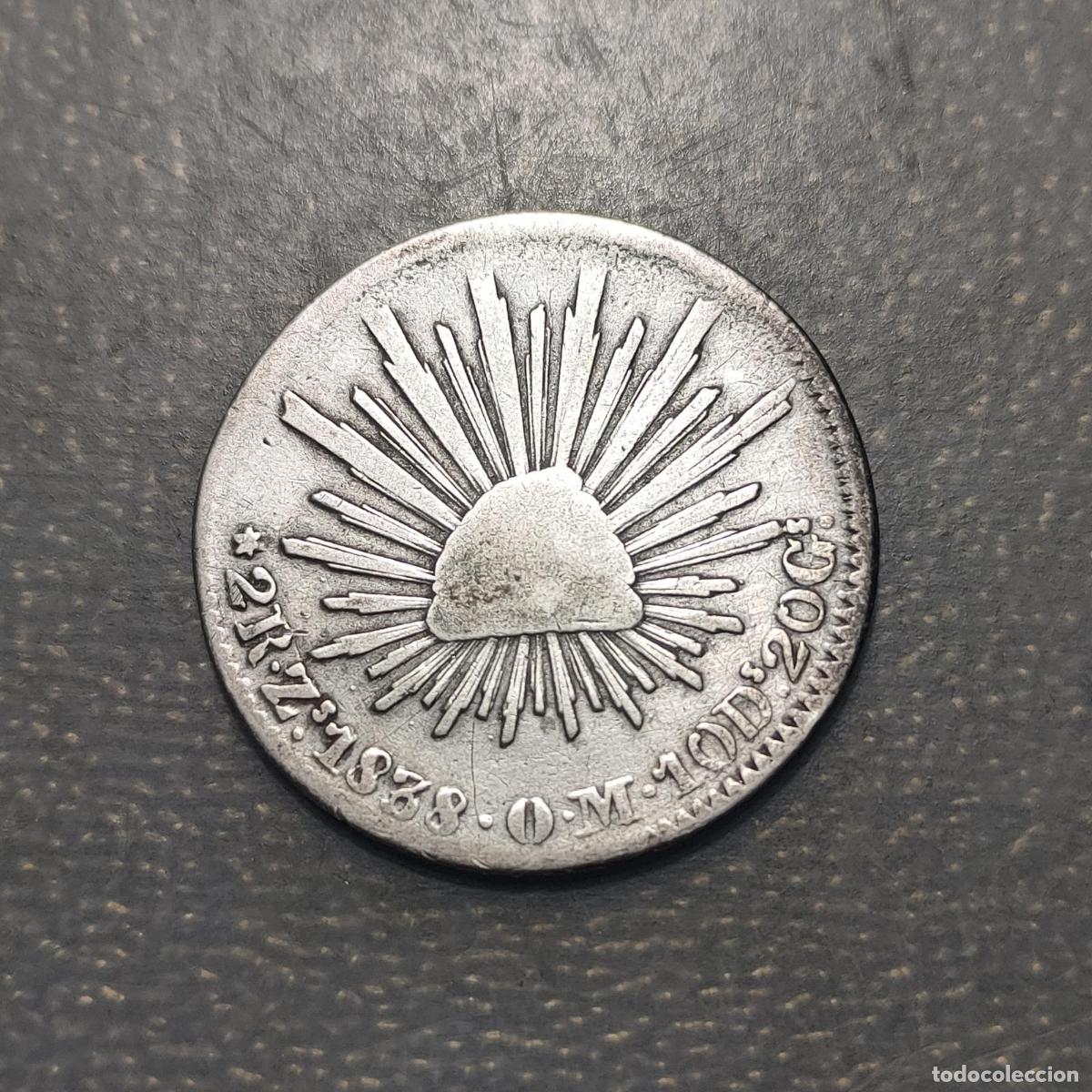 Monedas antiguas de Am&eacute;rica: MEXICO 2 REALES 1838 MBC PLATA