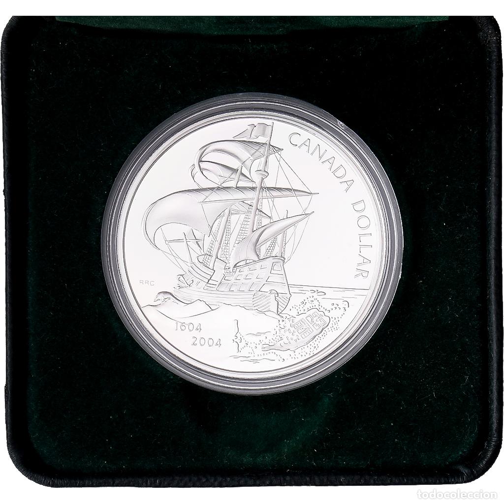 Monedas antiguas de Am&eacute;rica: [#1545498] Canad&aacute;, 1 Dollar, First French Settlement in North America, 2004, Royal