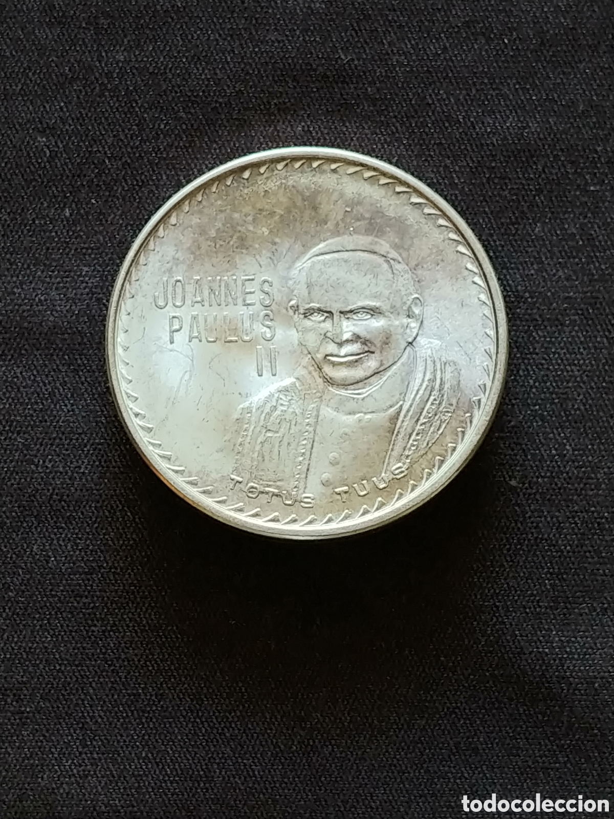 Monedas antiguas de Am&eacute;rica: M&eacute;xico, medalla &rdquo;Visita J.Pablo II en M&eacute;xico 1979&rdquo;, plata .925 mls., S/C