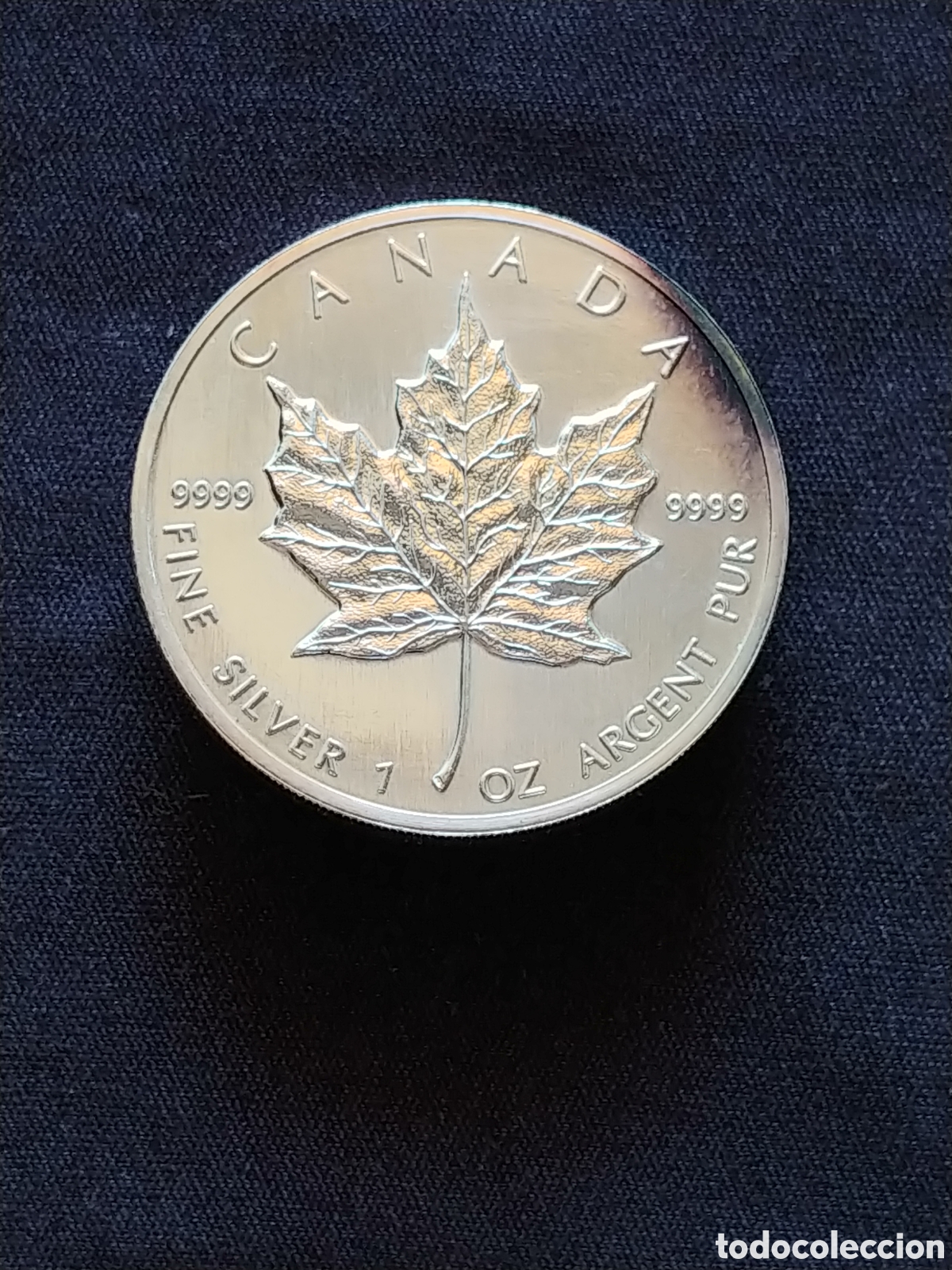 Monedas antiguas de Am&eacute;rica: Canad&aacute;, &rdquo;Maple Leaf&rdquo;, 5 Dollars 1988, Argent .9999, 1 Oz, S/C