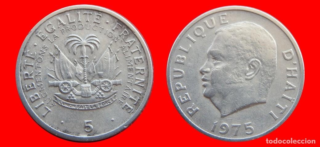 Monedas antiguas de Am&eacute;rica: 5 CENTIMOS 1975 HAITI-151400