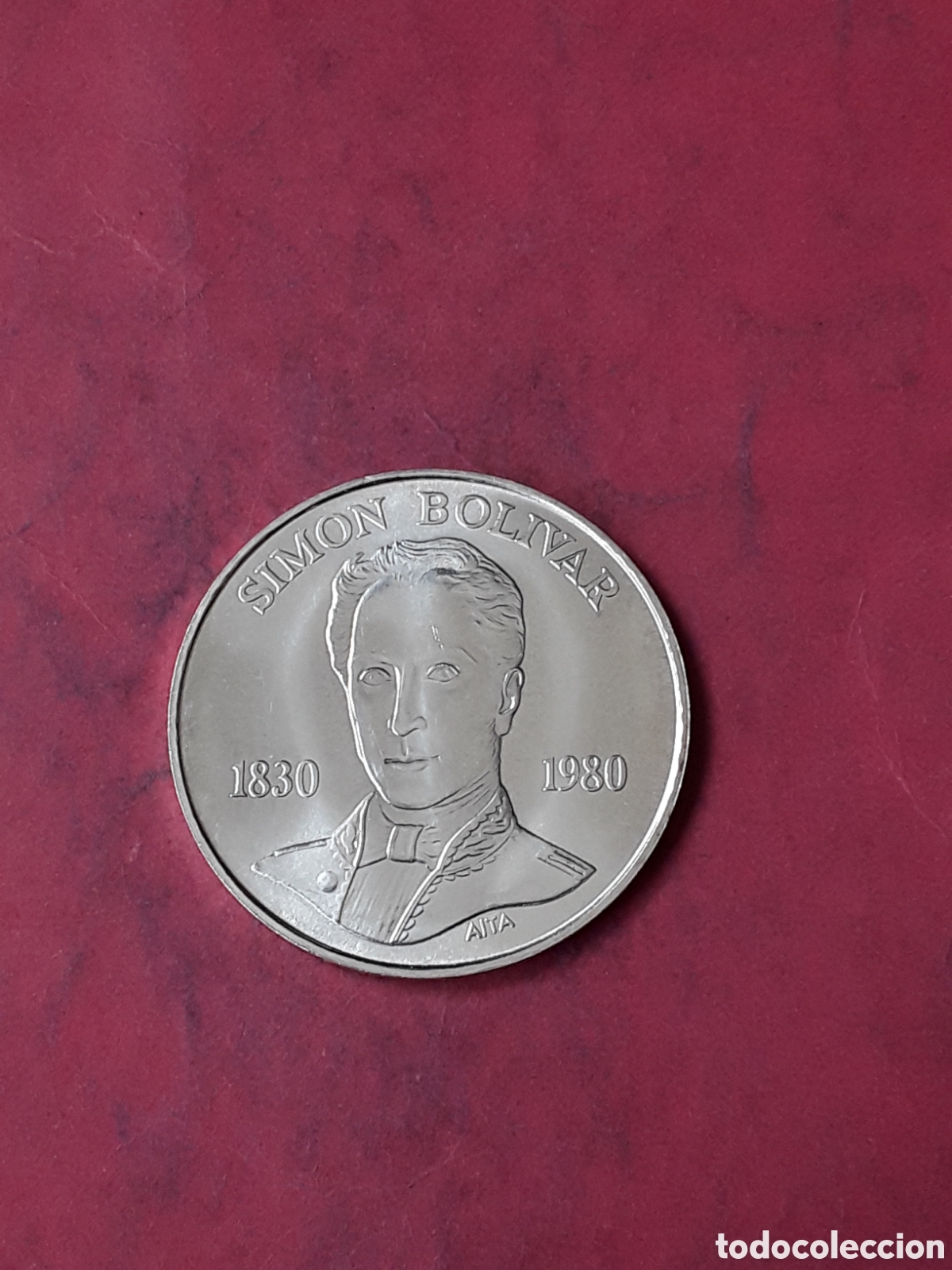 Monedas antiguas de Am&eacute;rica: 100 BOLIVARES 1980 PLATA VENEZUELA