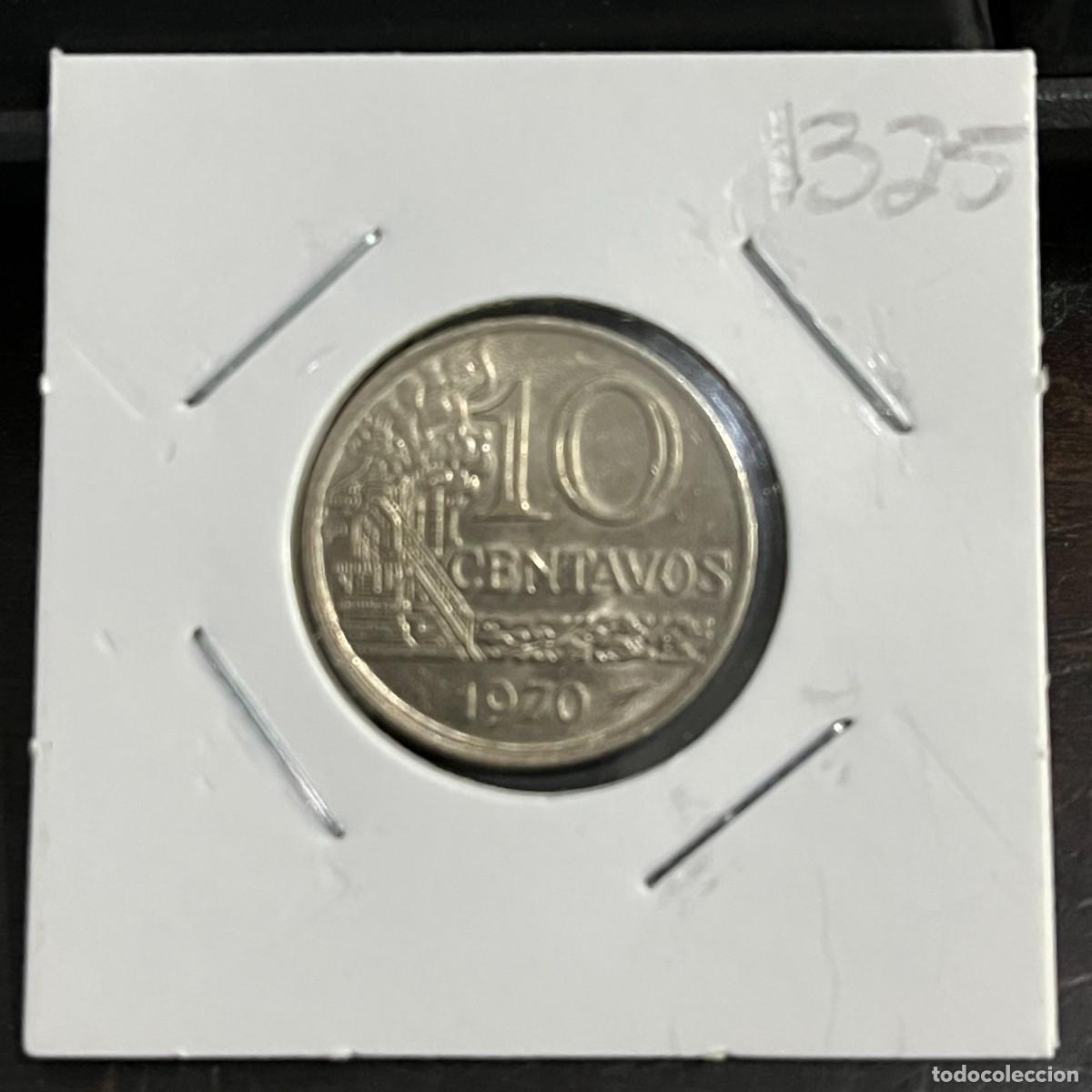 Monedas antiguas de Am&eacute;rica: Coin 10 Centavos Brazil 1970 - Copper-Nickel - KM# 578.2 - i13125