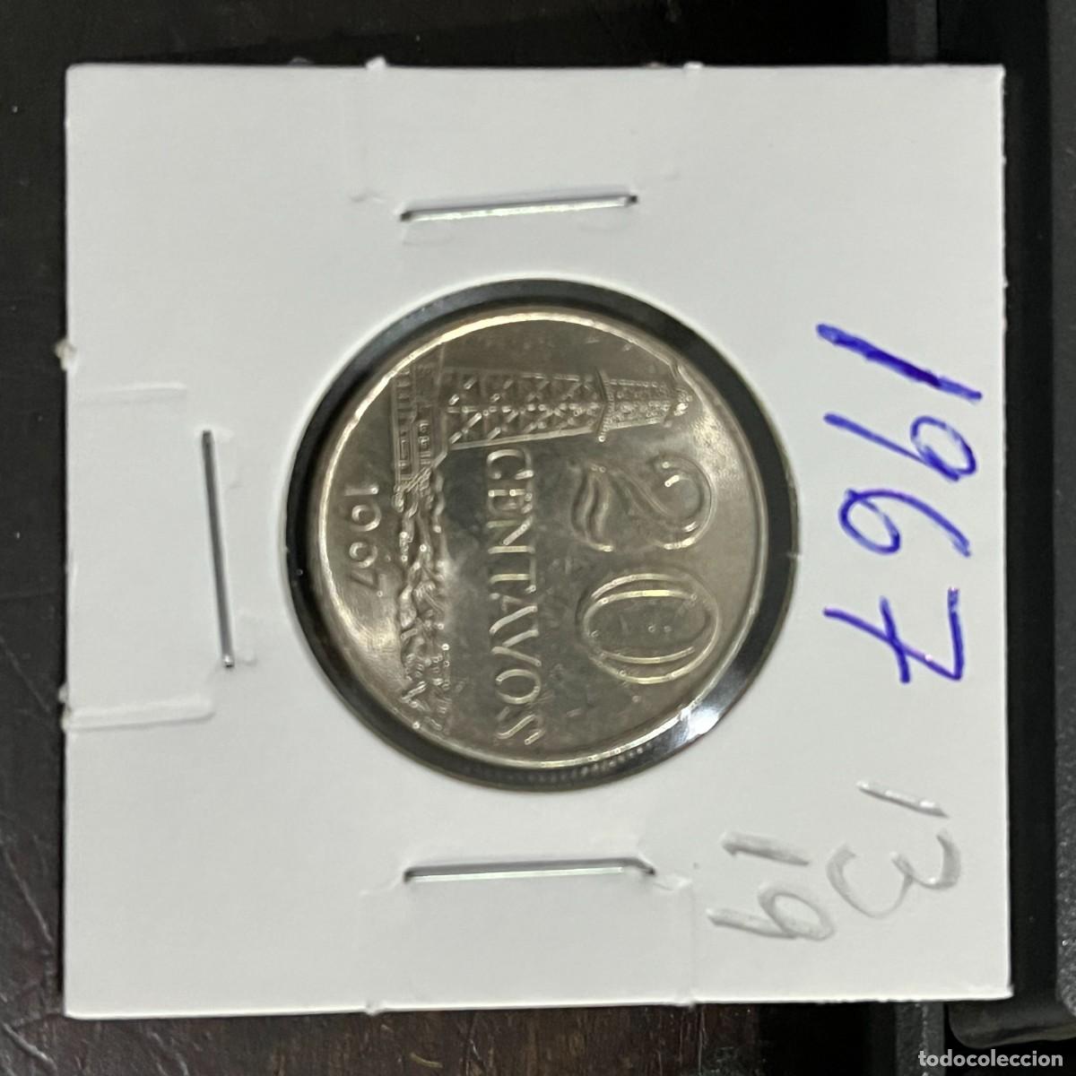 Monedas antiguas de Am&eacute;rica: Coin 20 Centavos Brazil 1967 - Copper-Nickel - KM# 579.1 - I1319