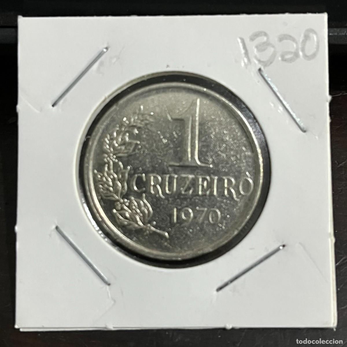 Monedas antiguas de Am&eacute;rica: Brazil Coin 1 Cruzeiro 1970 - Nickel- KM# 581 - i1320