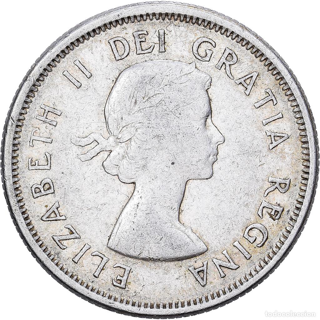 Monedas antiguas de Am&eacute;rica: [#1551440] Canad&aacute;, Elizabeth II, 25 Cents, 1961, Royal Canadian Mint, Plata, MBC, KM:52