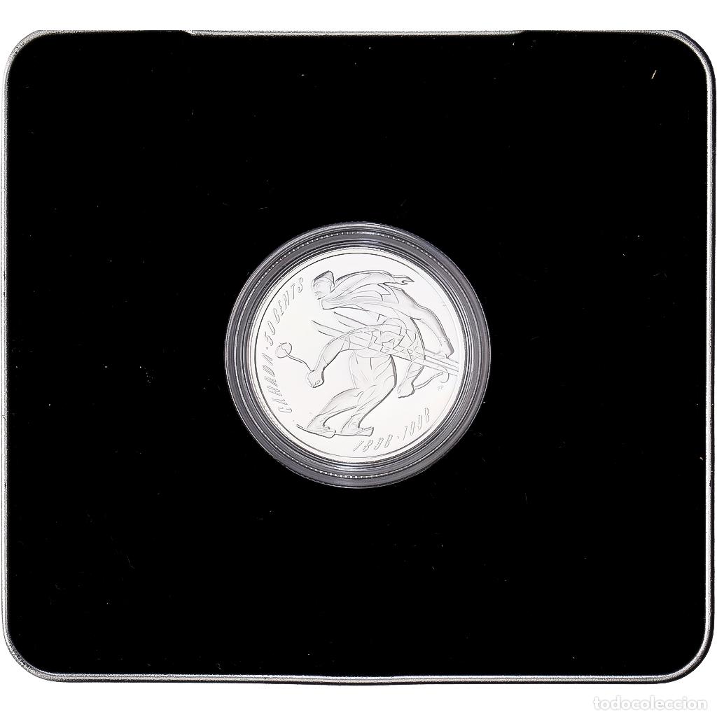 Monedas antiguas de Am&eacute;rica: [#1545621] Canad&aacute;, 50 Cents, First Canadian Ski Championships 1898, 1998, Royal Canadian