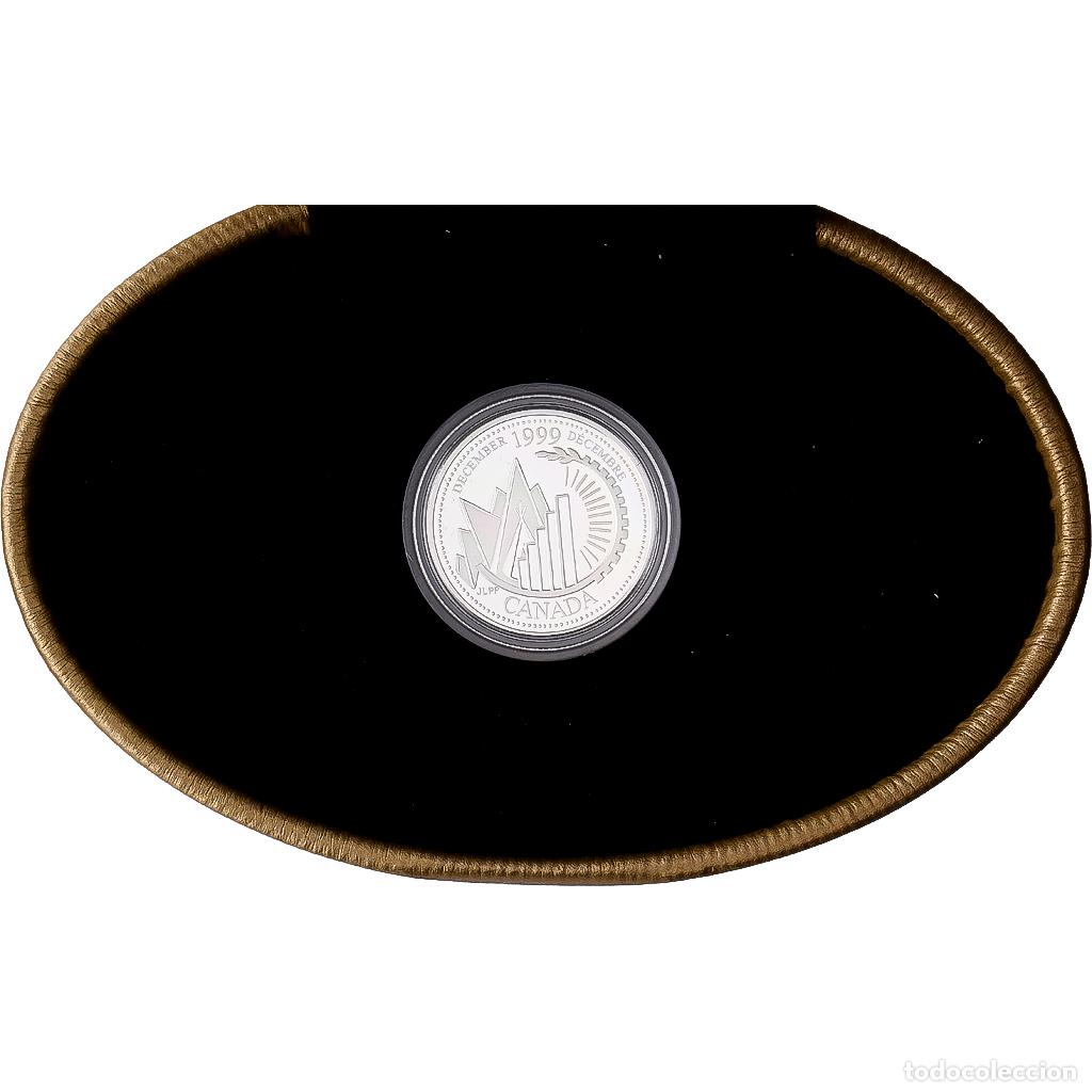 Monedas antiguas de Am&eacute;rica: [#1545626] Canad&aacute;, 25 Cents, Millenium, 1999, Royal Canadian Mint, Plata, FDC, KM:353a
