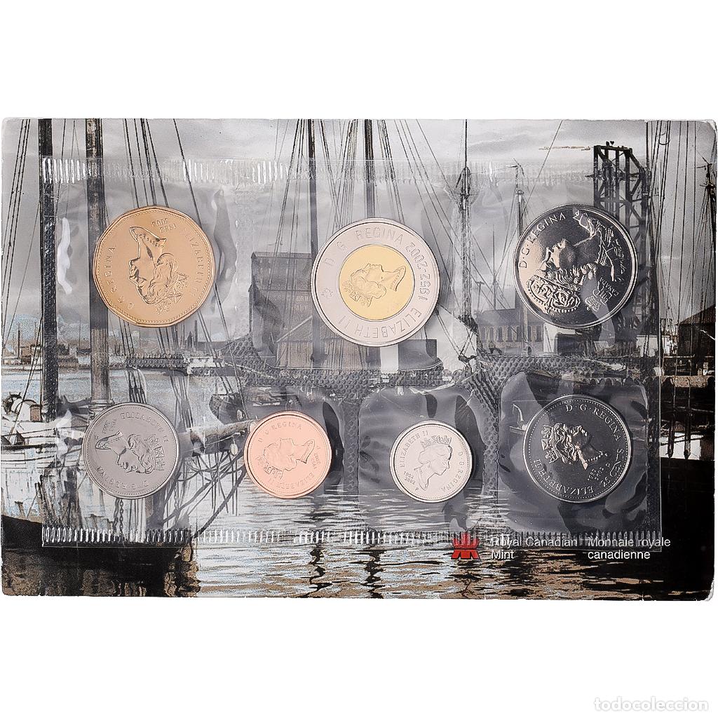 Monedas antiguas de Am&eacute;rica: [#1545637] Canad&aacute;, 1 cent to 2 dollars, 2002, Royal Canadian Mint, S&eacute;rie BU, Sin