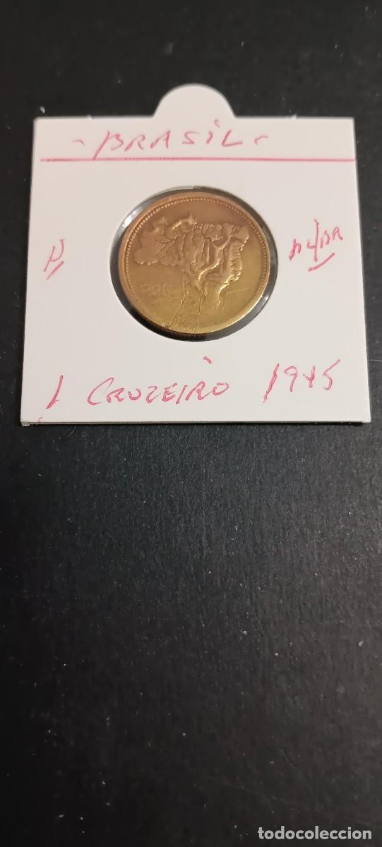 Monete antiche di America: BRASIL 1 CRUZEIRO 1945 KM=558 (ALUMINIO-BRONCE)