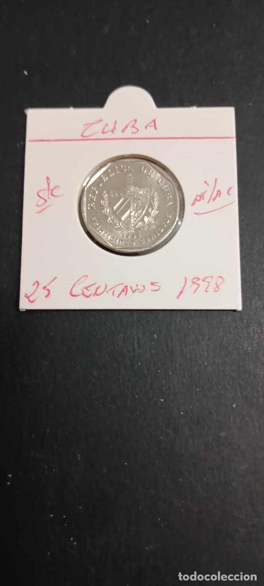 Monedas antiguas de Am&eacute;rica: CUBA 25 CENTAVOS 1998 S/C KM=577.2 (NIQUEL-ACERO) TRINIDAD