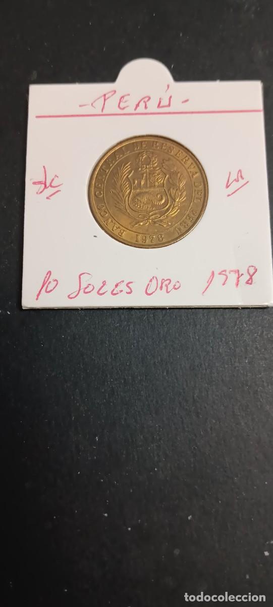 Monedas antiguas de Am&eacute;rica: PER&Uacute; 10 SOLES DE ORO 1978 S/C KM=272.2 (LAT&Oacute;N)