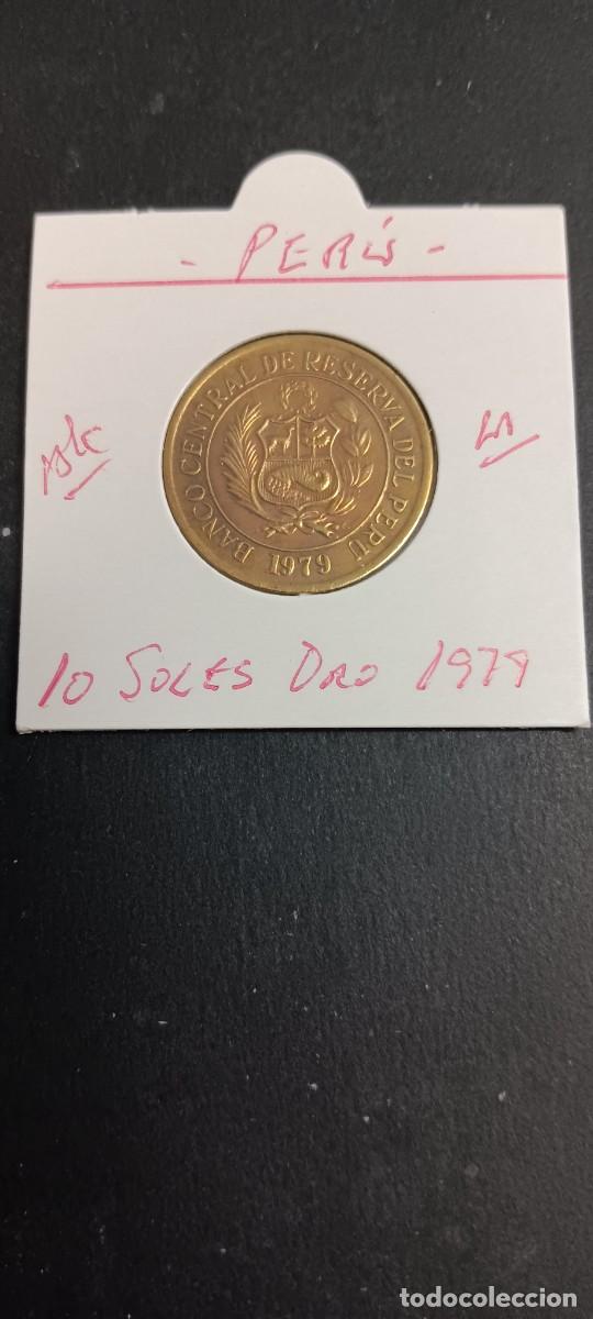 Monedas antiguas de Am&eacute;rica: PER&Uacute; 10 SOLES DE ORO 1979 BC KM=272.2 (LAT&Oacute;N)