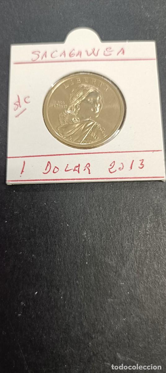 Monedas antiguas de Am&eacute;rica: USA 1 DOLAR 2013 S/C (SACAGAWEA-TRATADO DELAWARES 1778) CECA D