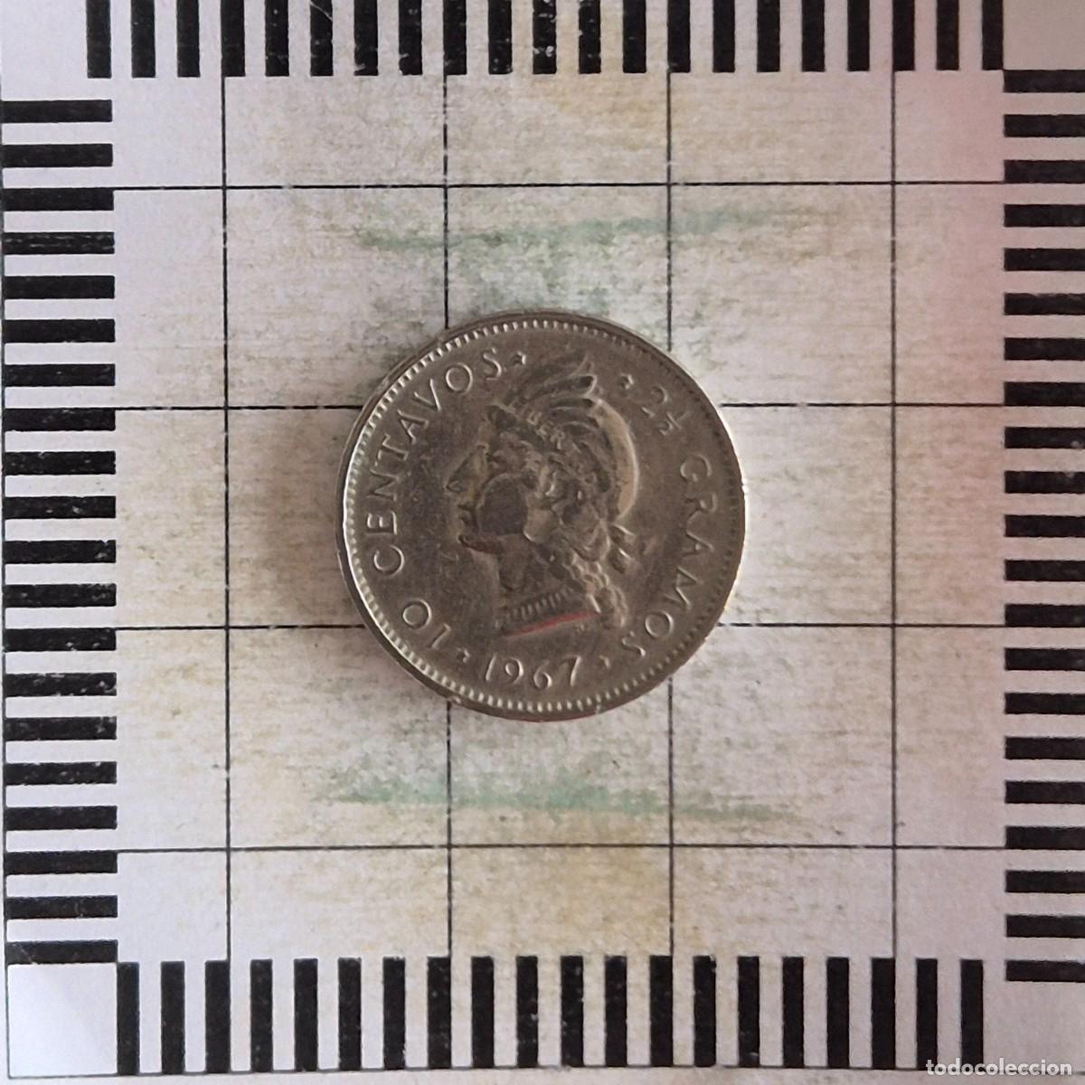 Monedas antiguas de Am&eacute;rica: 10 CENTAVOS, R. DOMINICANA. 1967. (KM#19a).