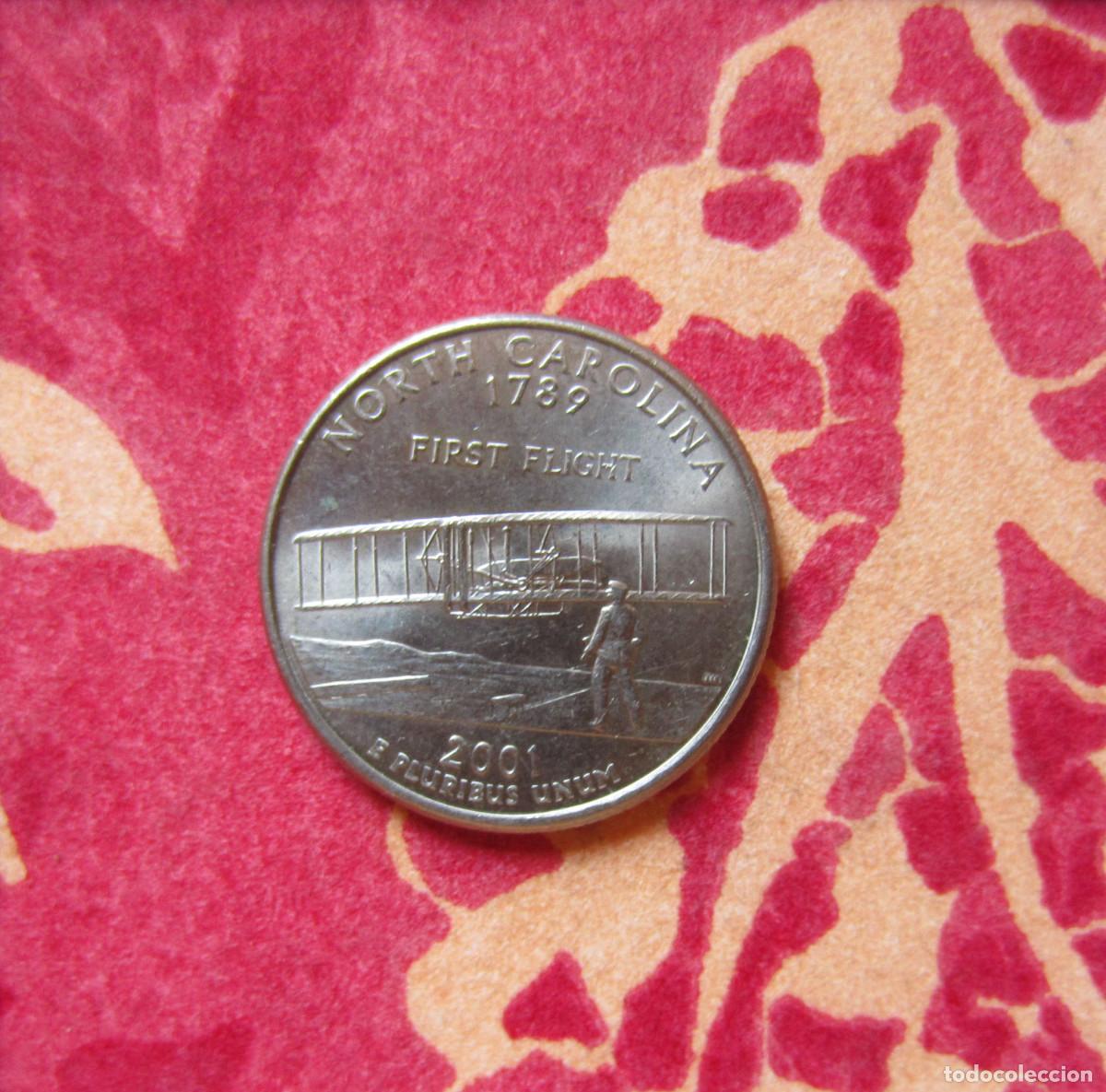 Monedas antiguas de Am&eacute;rica: MONEDAS AMERICA MONEDA ESTADOS UNIDOS QUATER CUARTO DE DOLLAR 2001 P