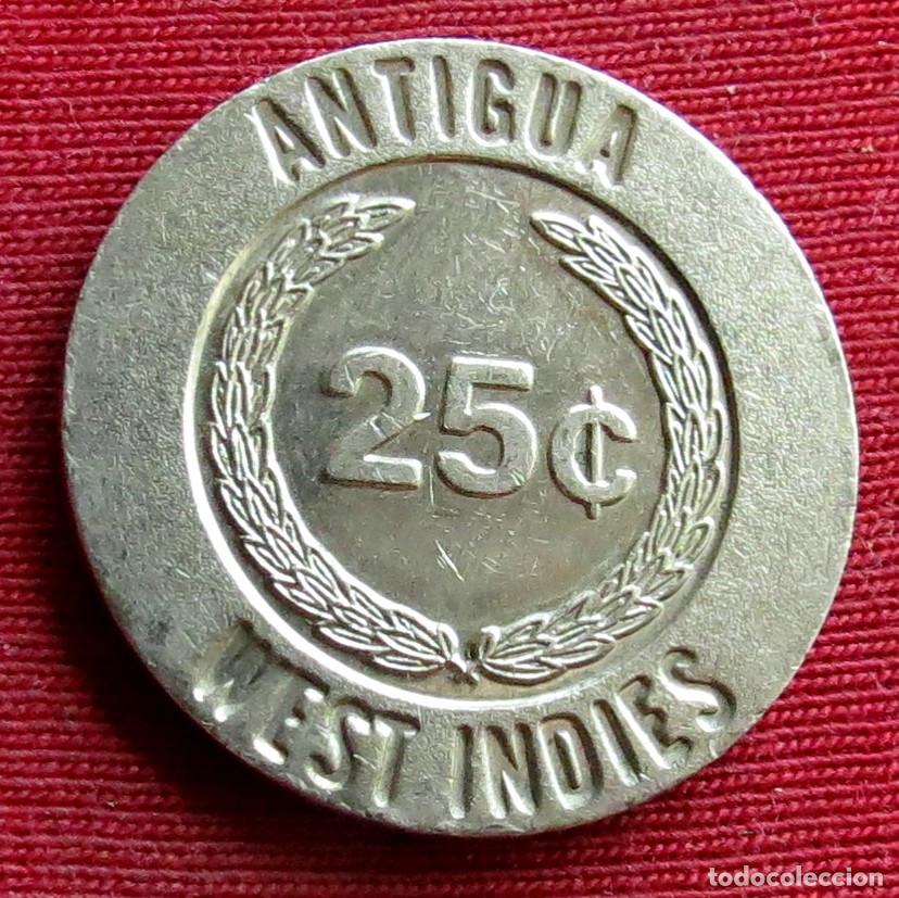 Monedas antiguas de Am&eacute;rica: Antigua Barbuda Casino Grand Princess 25 cents West Indies