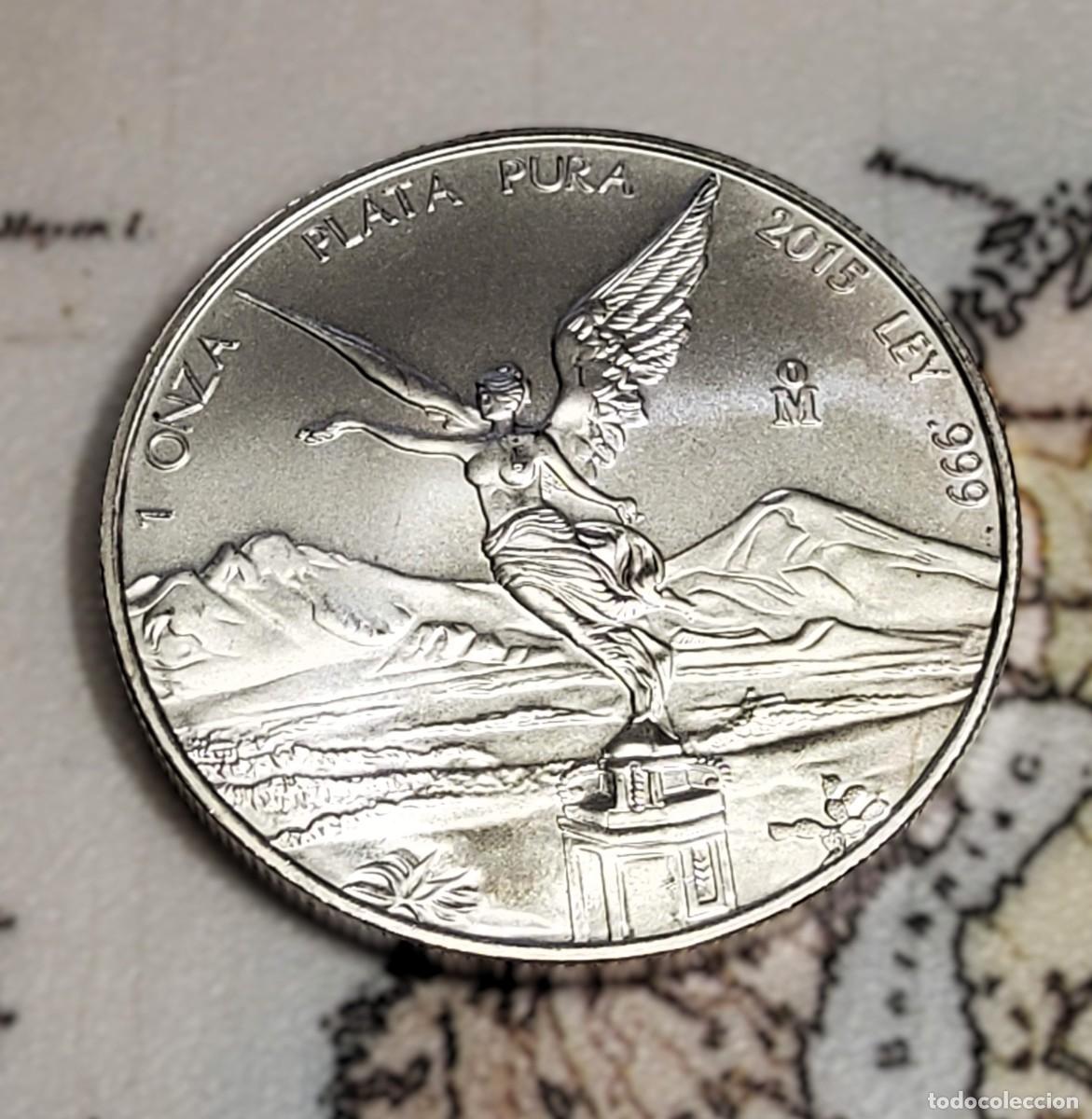 Monedas antiguas de Am&eacute;rica: 1 ONZA DE PLATA DE MEXICO DEL 2015.PROOF.PLATA LEY 9999