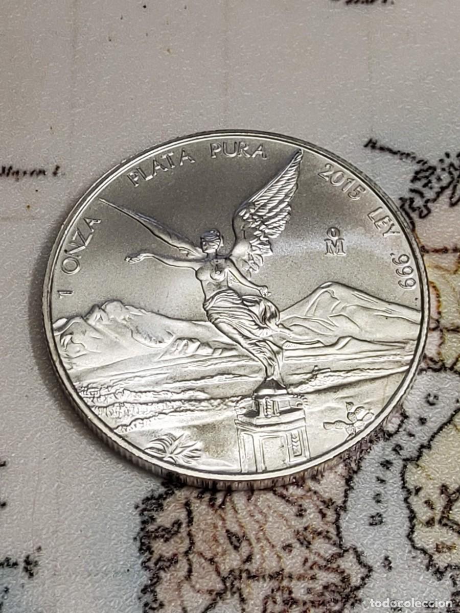 Monedas antiguas de Am&eacute;rica: 1 ONZA DE PLATA DE MEXICO DEL 2015.PROOF.PLATA LEY 9999