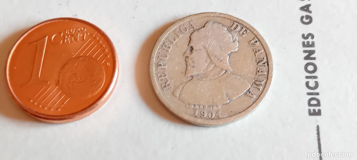 Monedas antiguas de Am&eacute;rica: PANAMA 5 CENTS de BALBOA 1904