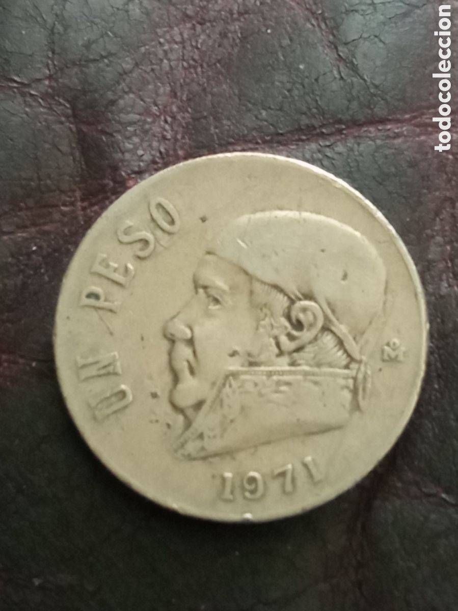 Monedas antiguas de Am&eacute;rica: Moneda de 1 peso de M&eacute;xico de 1971