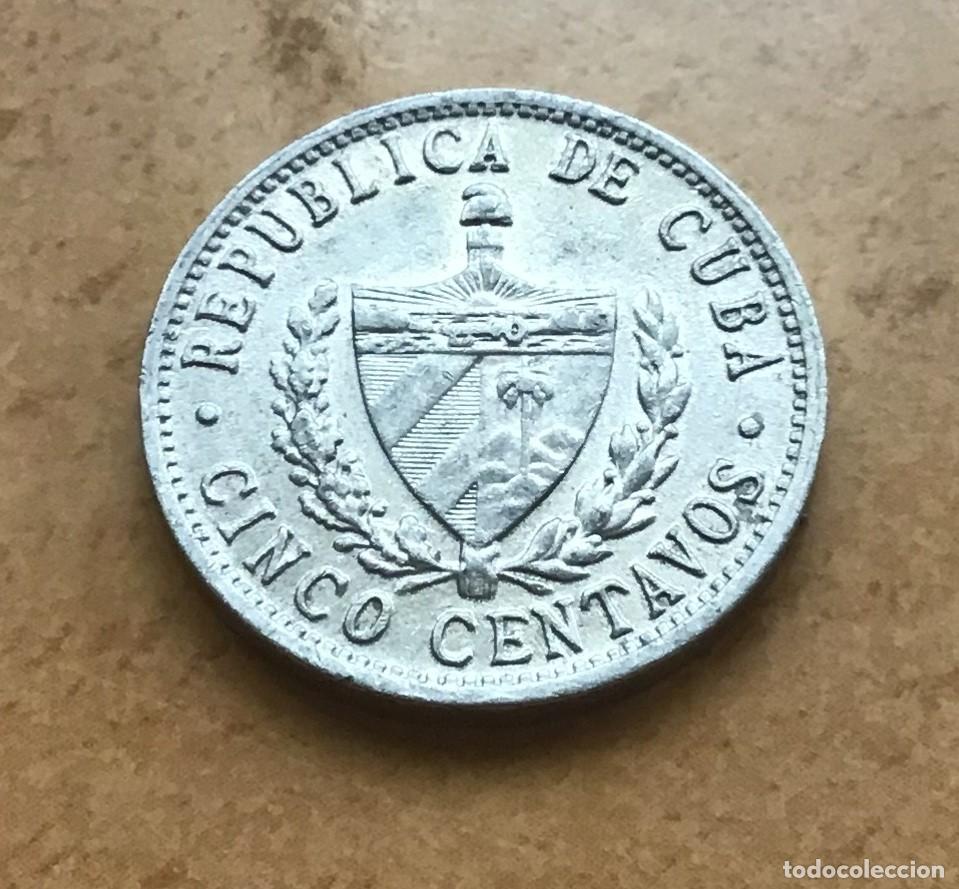 Monedas antiguas de Am&eacute;rica: 5 centavos de Cuba. A&ntilde;o 1966