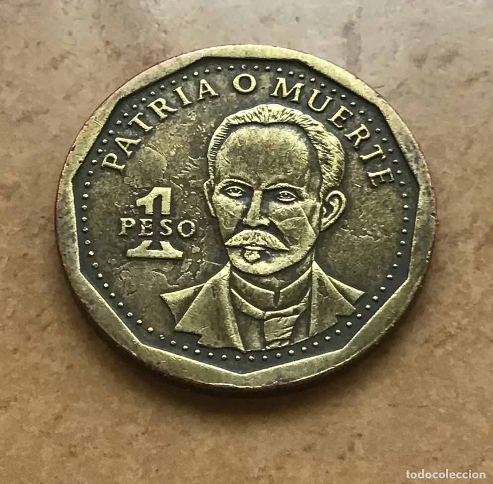 Monedas antiguas de Am&eacute;rica: 1 peso de Cuba. A&ntilde;o 2012
