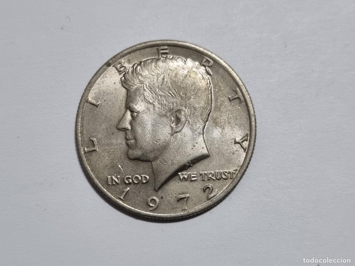 Monedas antiguas de Am&eacute;rica: Moneda Americana America Medio Dolar Kennedy 1972 EEUU USA Estados Unidos