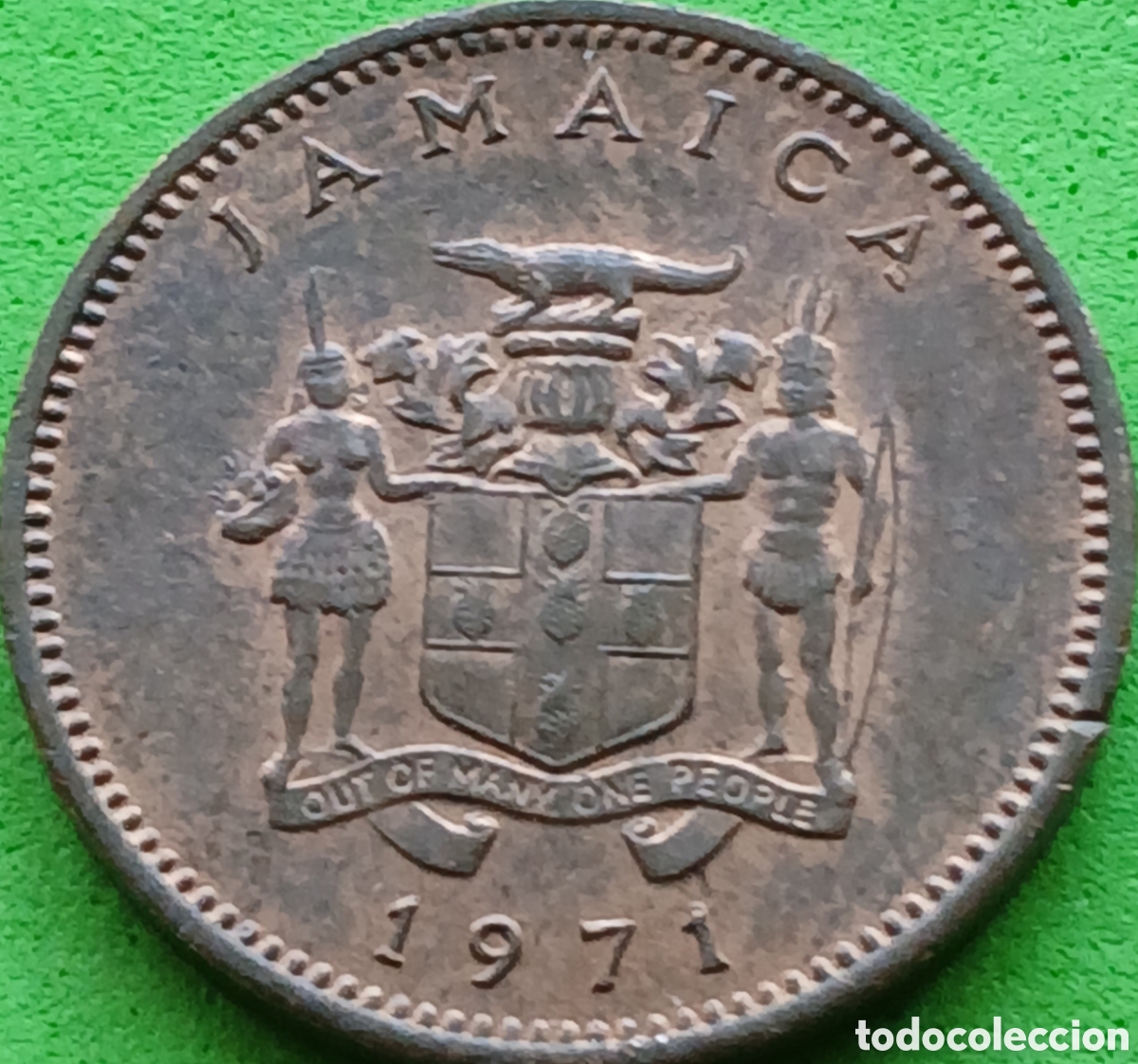 Monedas antiguas de Am&eacute;rica: Jamaica 1 cent 1971 km#52
