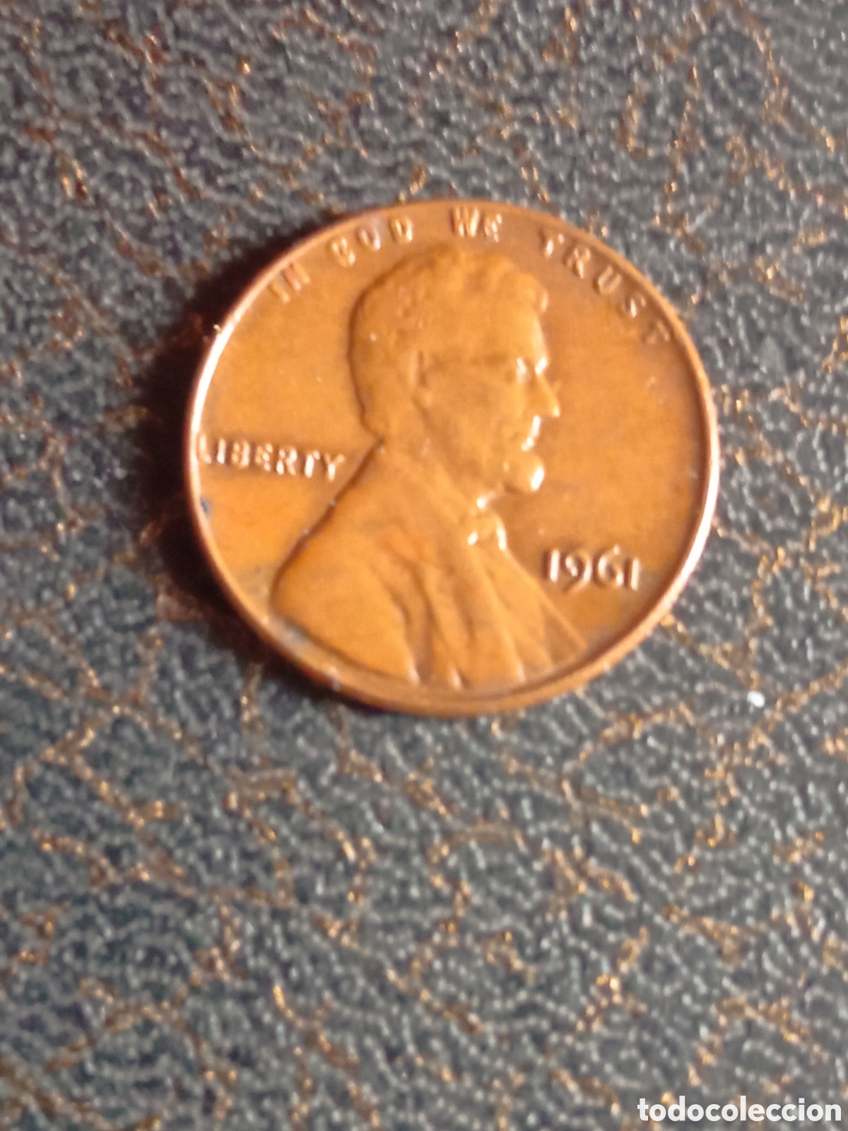 Monedas antiguas de Am&eacute;rica: Moneda de 1 centavo de Estados Unidos de 1961