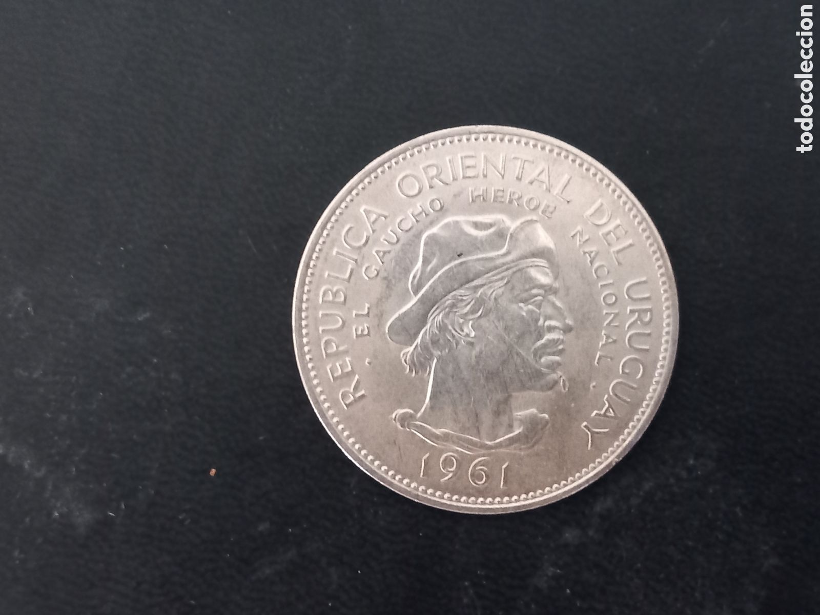 Monedas antiguas de Am&eacute;rica: Moneda de 10 pesos plata 1961 commemorativa heroes s/c