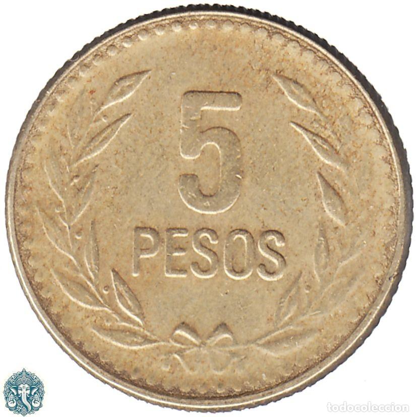 Monedas antiguas de Am&eacute;rica: COLOMBIA 5 Pesos 1989 KM#280