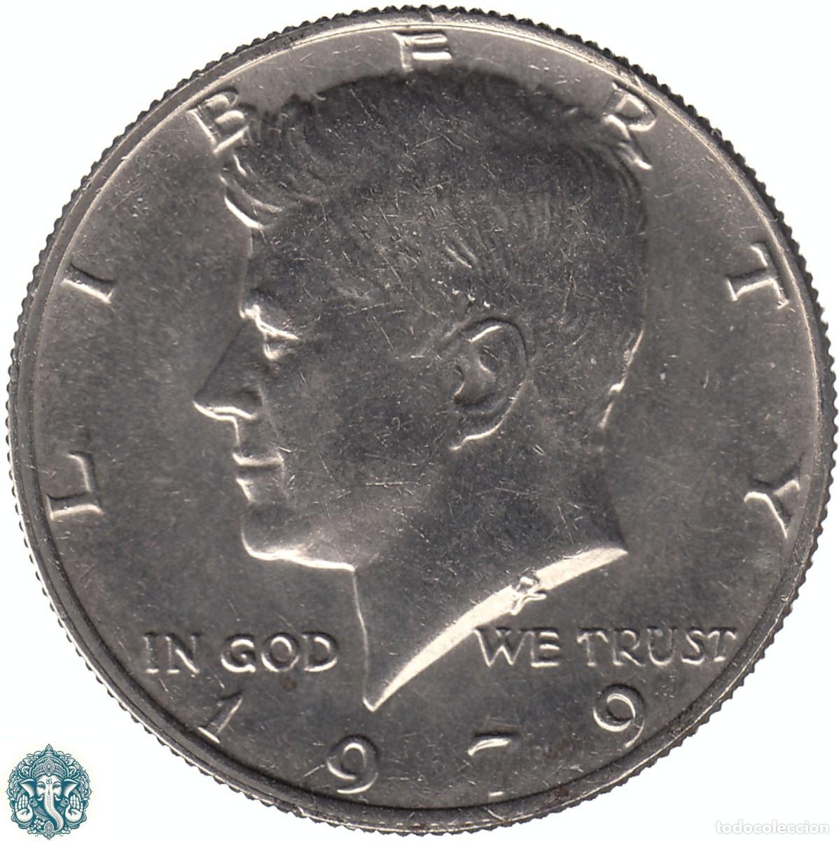 Monedas antiguas de Am&eacute;rica: ESTADOS UNIDOS &frac12; Medio D&oacute;lar Half Dolar 1979 Kennedy Sin marca de Ceca (Philadelphia) KM#A202b