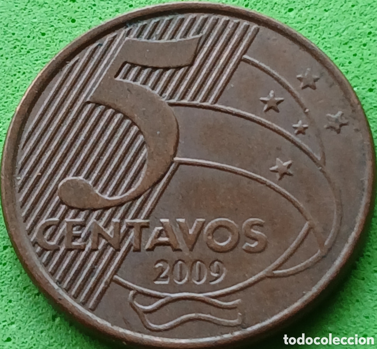 Monedas antiguas de Am&eacute;rica: Brasil 5 centavos 2009 km#648
