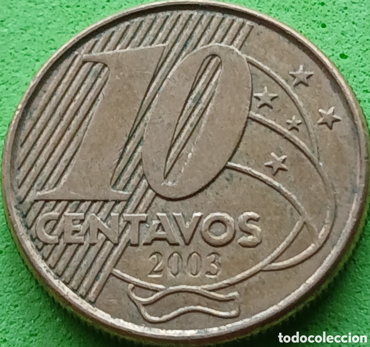 Monedas antiguas de Am&eacute;rica: Brasil 10 centavos 2003 km#649